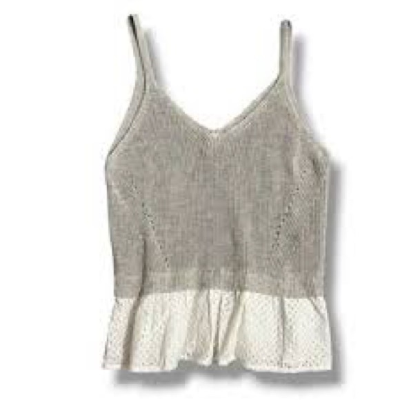 Mo:Vint Women’s Perforated Color Block Tank Top Size Small - Picture 1 of 5